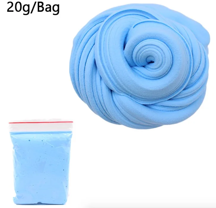 light blue Слизи игрушки глиняные на воздухе сухой Пластилин амулеты слизи пушистый светильник мягкая полимерная глина Fimo шпатлевка прыжки DIY Пластилин для детей - Цвет: light blue