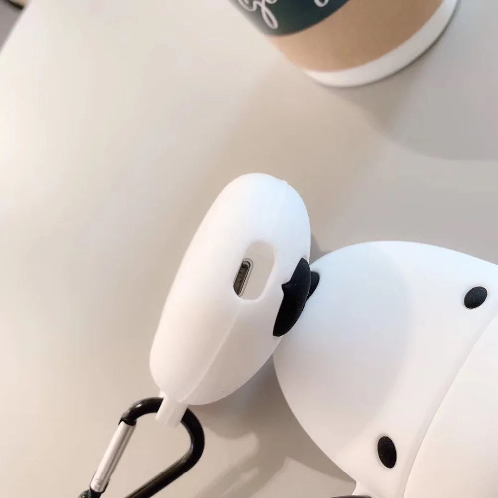 Мягкий силиконовый чехол для Airpods 1 2 милый 3D с бульдогом телефона Air Pods аксессуары