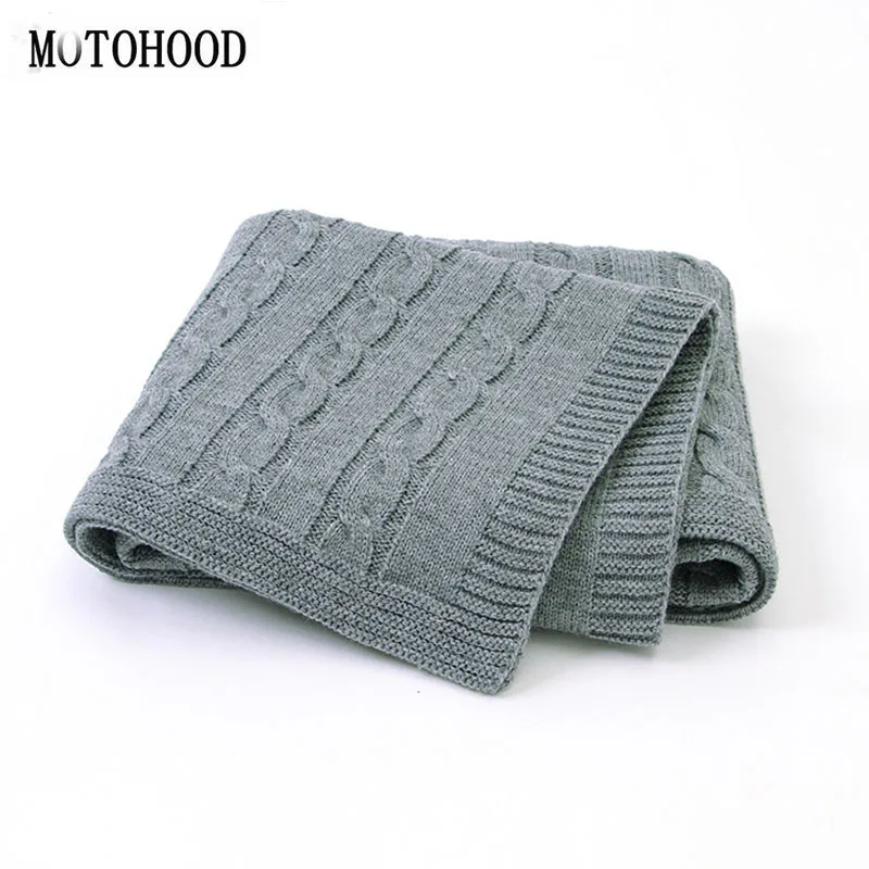 Детское одеяло MOTOHOOD вязаные шерстяные одеяла для новорожденных супермягкое