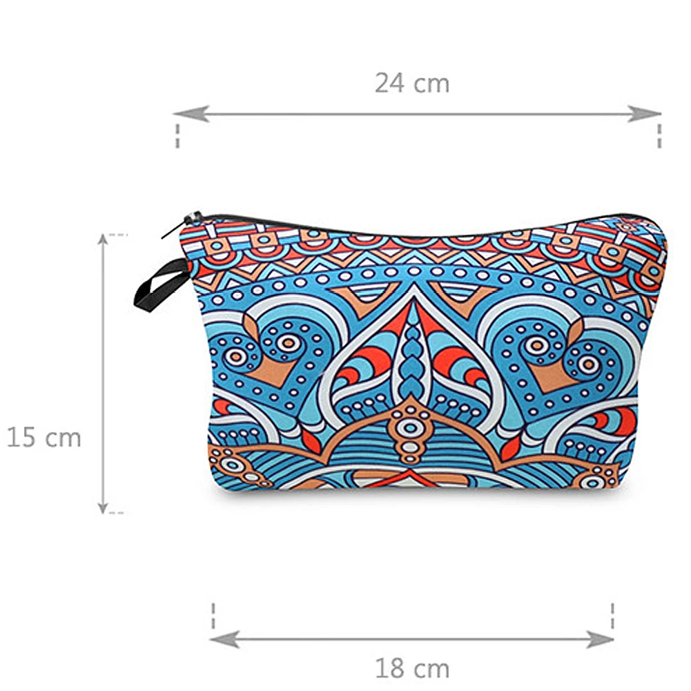 

Women Waterproof Printing Makeup Bags With Multicolor Pattern Cute organizer bag Pouchs For Travel Pouch Women Cosmetic Bag