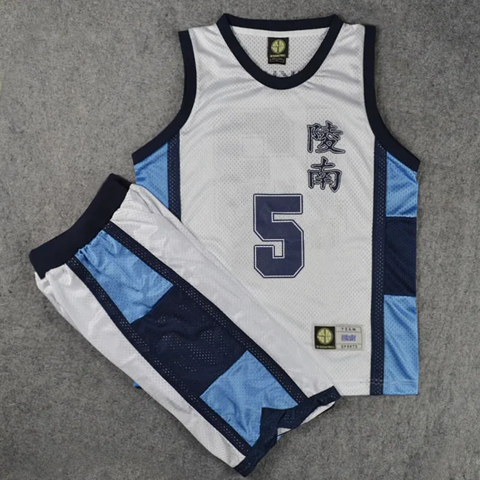 Комплект одежды для игры в баскетбол Slam Dunk Ryonan High School No.5 Ryoji Ikegami жилет косплея и