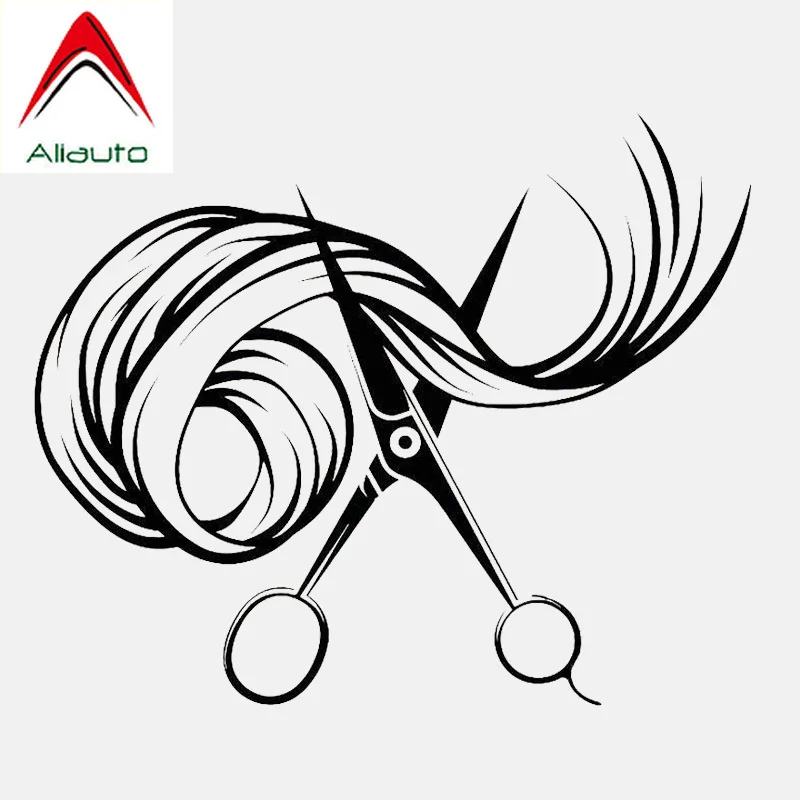 Aliauto мультяшная Автомобильная наклейка интересные ножницы для парикмахерской