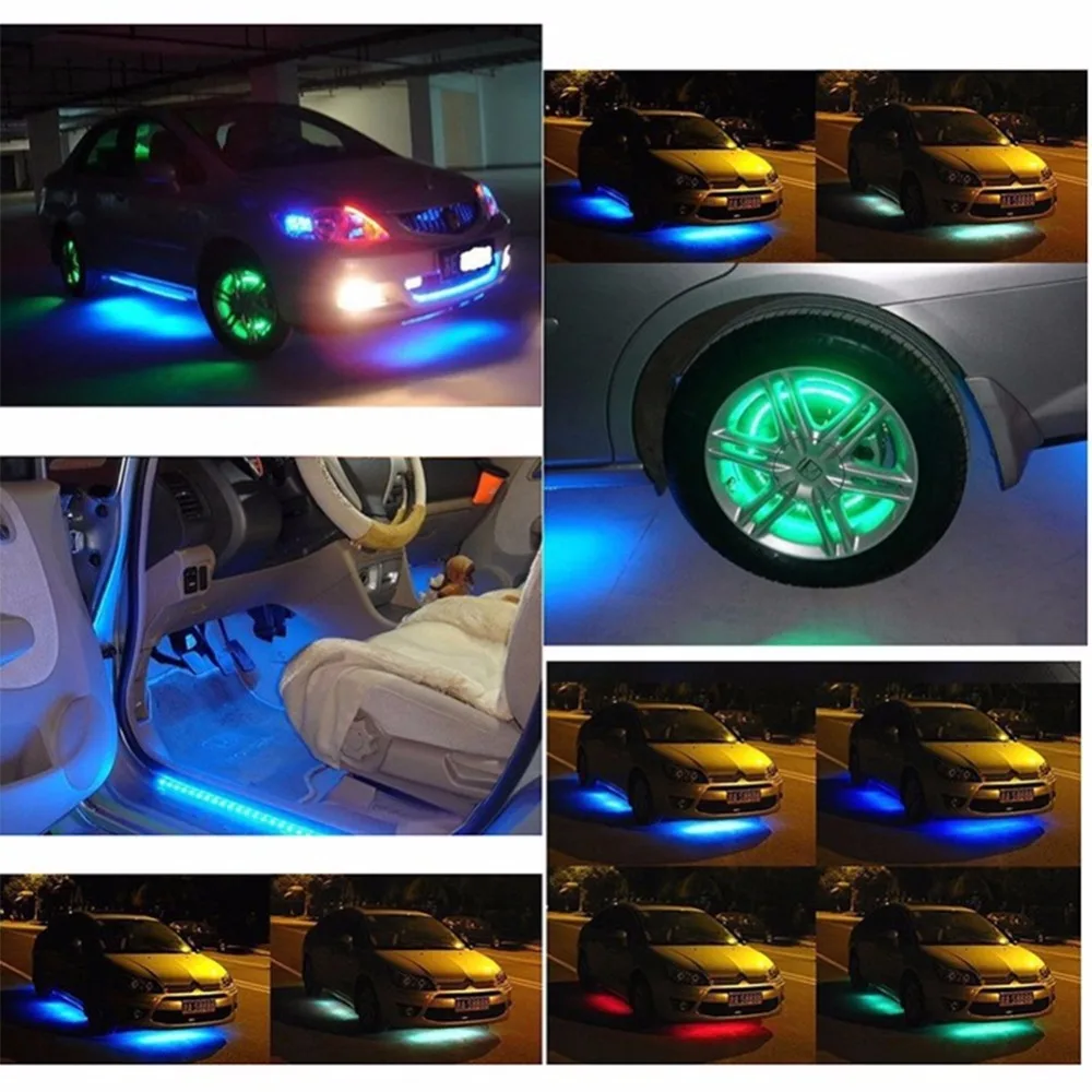 1 шт. 12 В светодиодная Универсальная автомобильная ПОДСВЕТКА 24 см