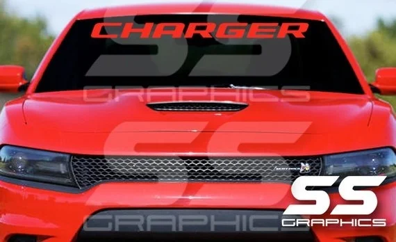 

Для Dodge CHARGER лобовое стекло виниловая наклейка плакат-стикер