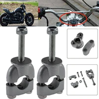 1 pair 78 metal motorcycle handlebar risers 22mm handle bar mount clamps dirt pit motorbike accessories universal