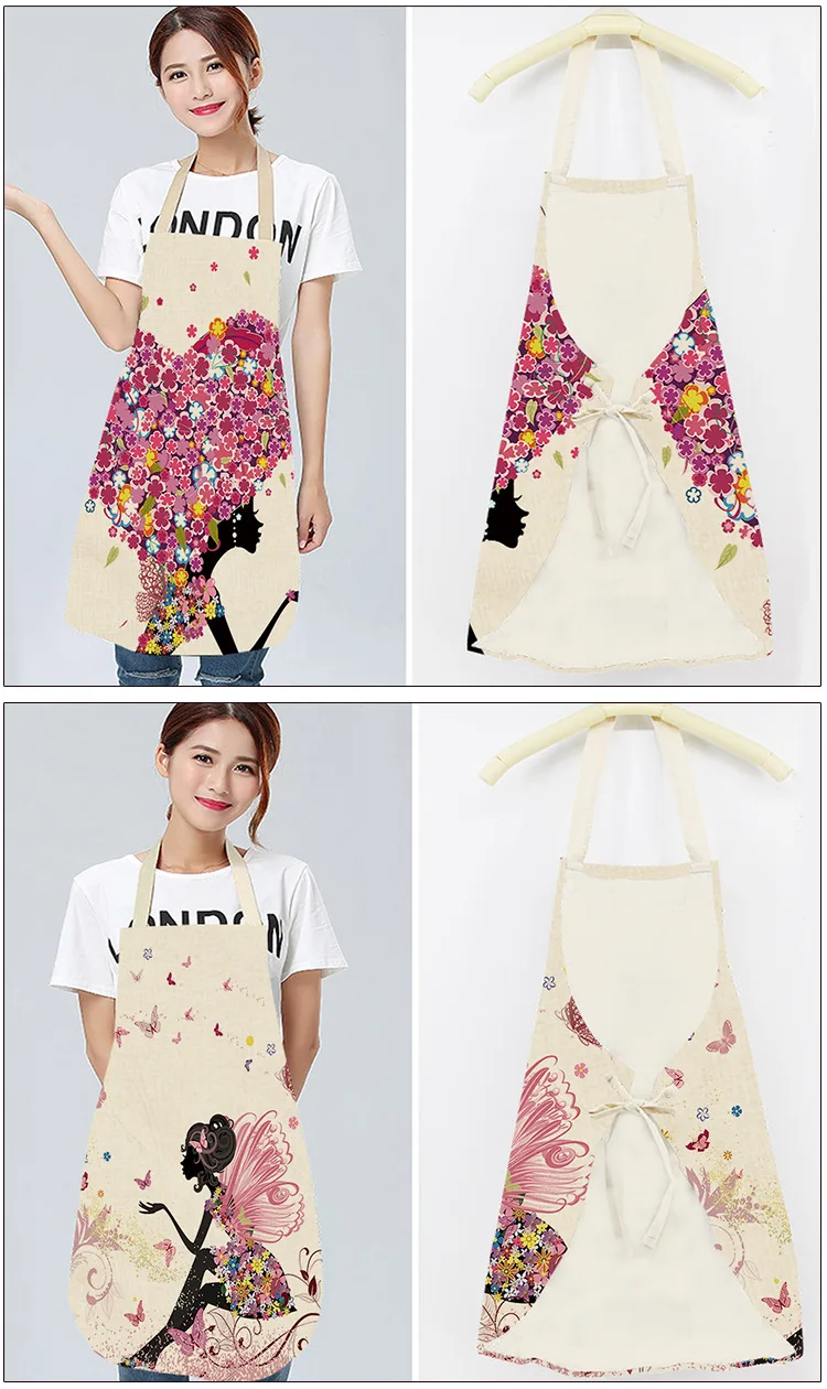 Настройте ваш фартук гриль кухня поварской Льняной Фартук для барбекю выпечки