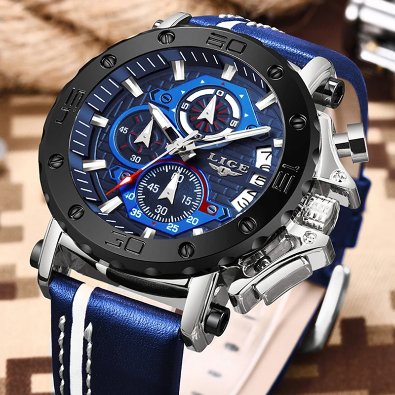 Reloj 2020 Men Quartz Watch Top Brand Luxury Military Sports Wrist watch Leather Strap Waterproof Mens Watches Relogio Masculino | Наручные