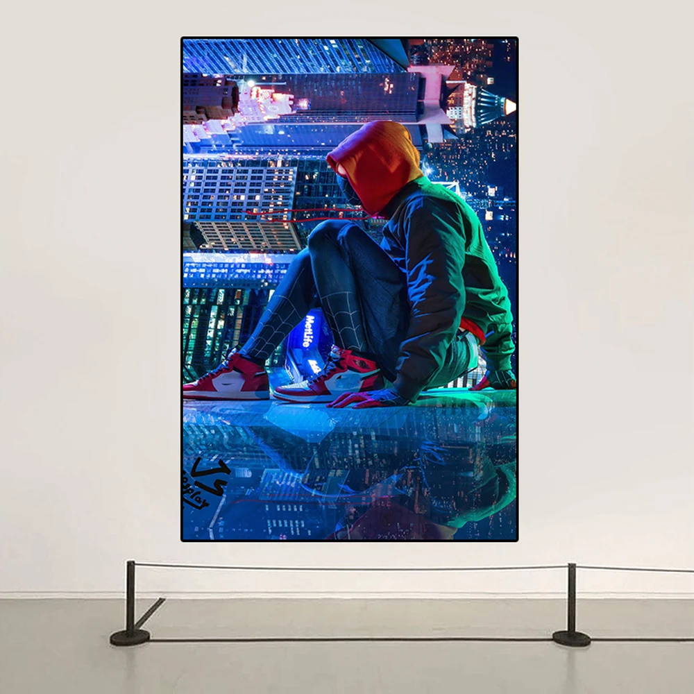 

Marvel Cartoon Superhero Spiderman Movie Poster Avenger Spiderman Print Canvas Painting Wall Art Living Kid Room Home Decoration