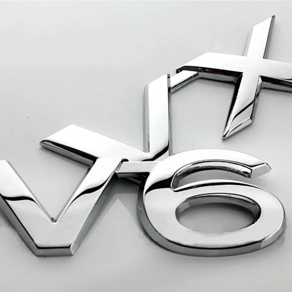 DSYCAR 1 шт. 3D металлический TXL VXL VX V6 автомобильный боковое крыло задний багажник