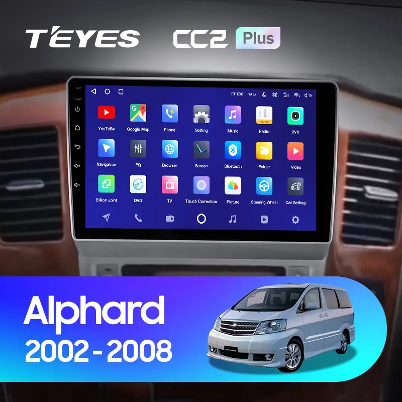 TEYES CC2L и CC2 Plus Штатная магнитола For Тойота Альфард H10 Toyota Alphard 2002 - 2008 Android до 8-ЯДЕР 6 +