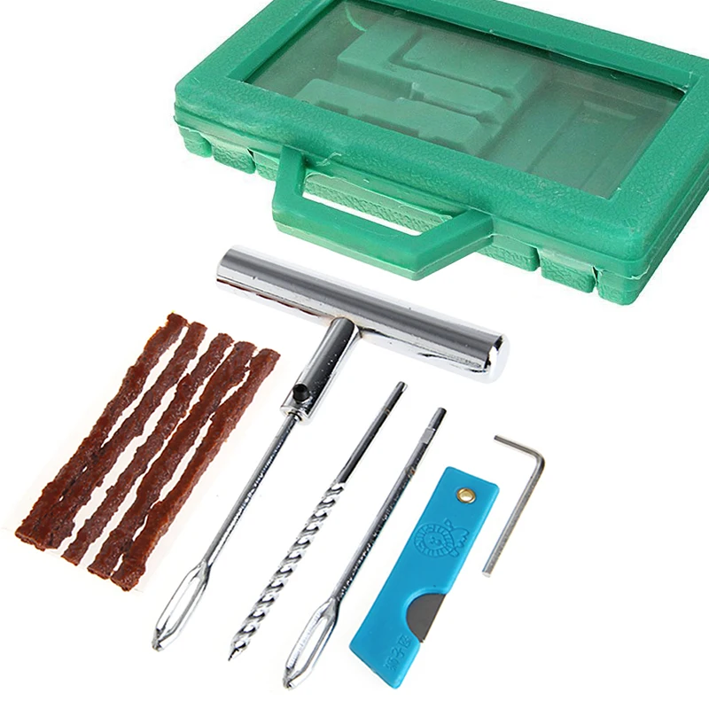 

Car Wheel Tire Repair Steel Tool Kit Puncture Plug Patch Mending Tool Set 1XCF