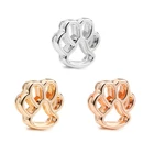 2 шт.лот милые бусины-шармы в виде кошачьей лапы с кошачьей лапой для браслетов Meash для женщин DIY ремешок для часов Изготовление ювелирных изделий