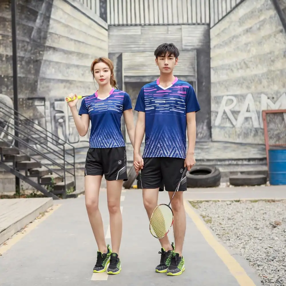 

2020 Badminton Shirt Sports Men Women Brand Quick Dry Breathable Table Tennis Team Running Fitness Exercise Training T Shirts