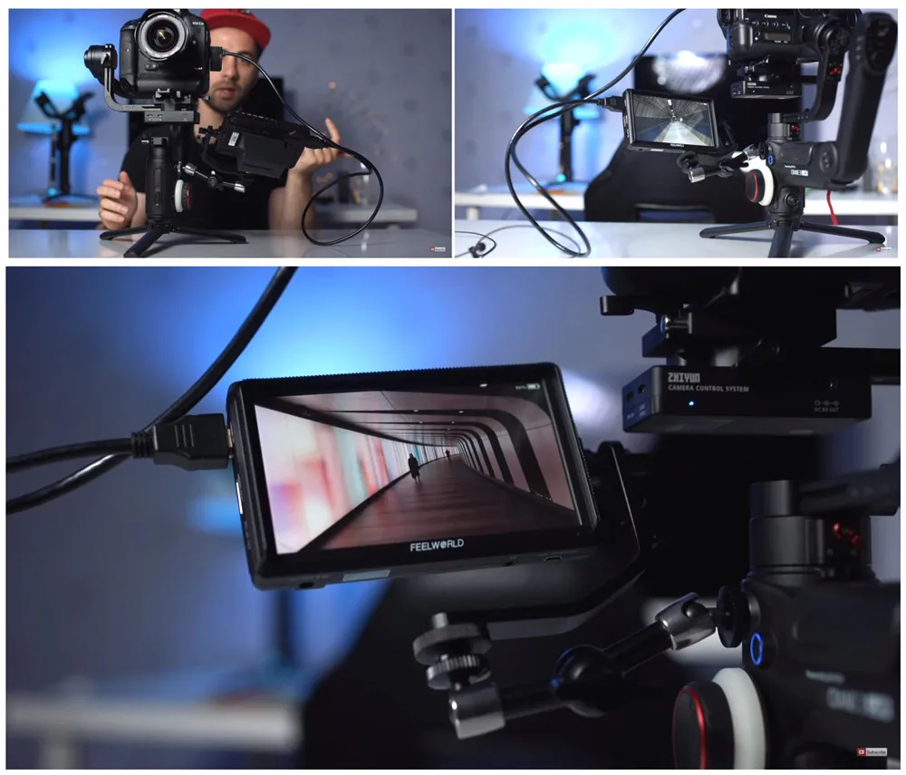 FEELWORLD FW568 5,5 дюймов камера поле DSLR монитор маленький Full HD 4K HDMI 1920x1080 ips видео фокус помощь для sony Nikon Canon