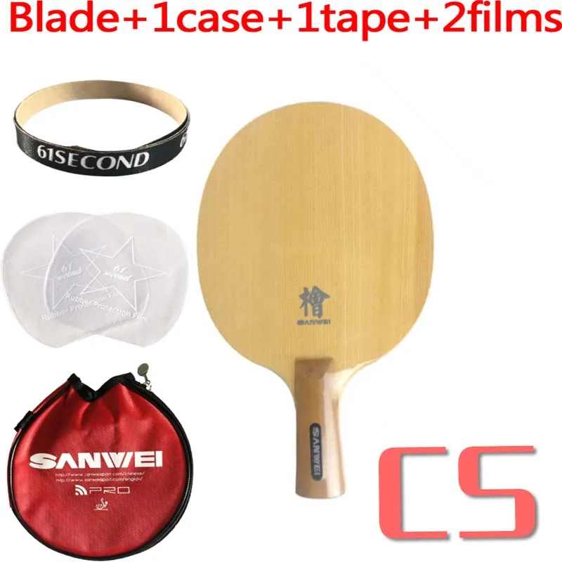CS with Y 1 case Sanwei H10 лезвие для настольного тенниса - Цвет: CS with Y 1 case