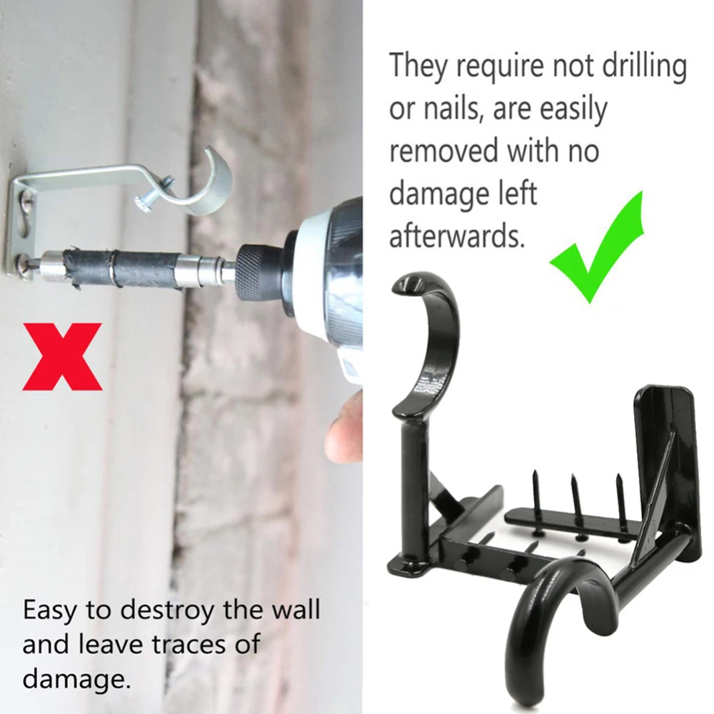 1 пара Шторы стержень подхват для штор кронштейн штамповки ненужных аксессуары