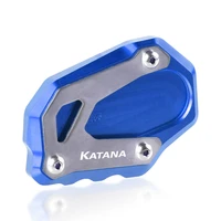 for suzuki gsx s1000s katana 2019 2020 2021 motorcycle cnc aluminum foot side stand enlarger extension kickstand plate pad
