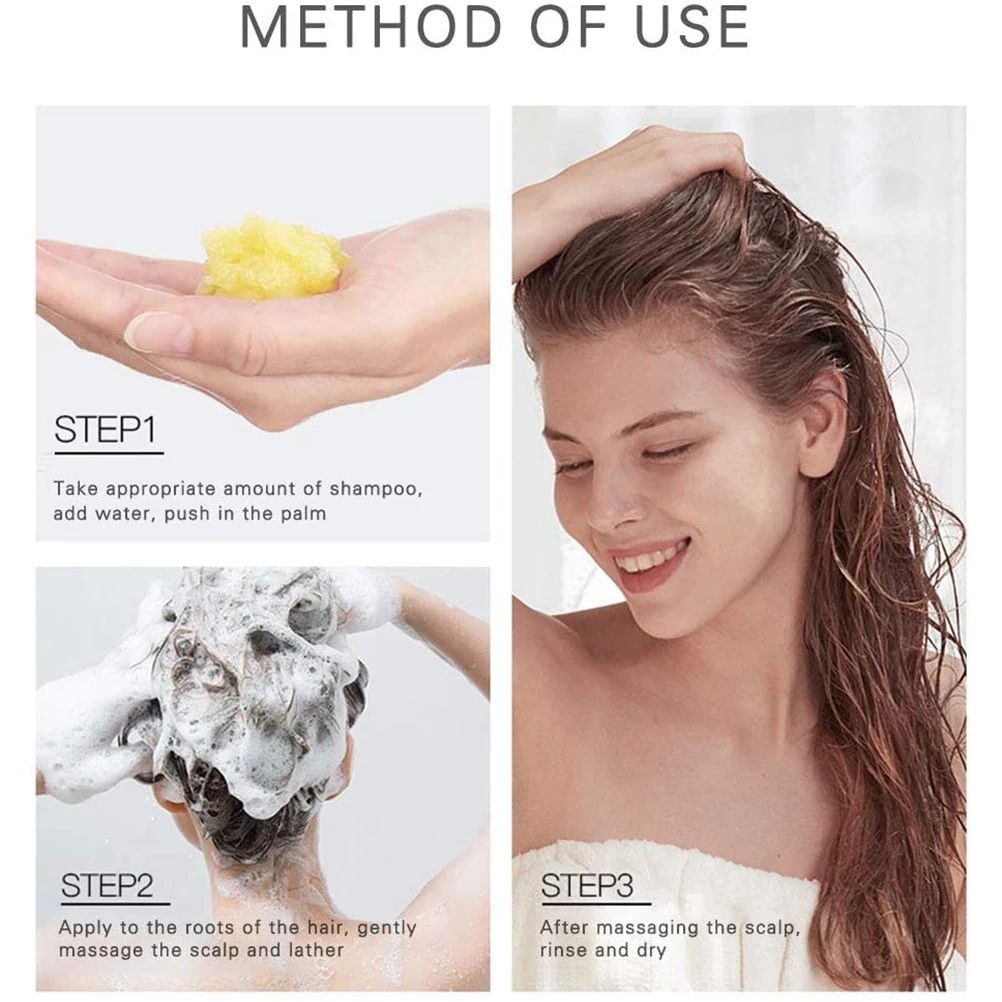 

200g Ginger Shampoo Sea Salt Shampoo Nourishes Scalp Oil Control Shampoo Anti Dandruff Anti Itching Shampoo