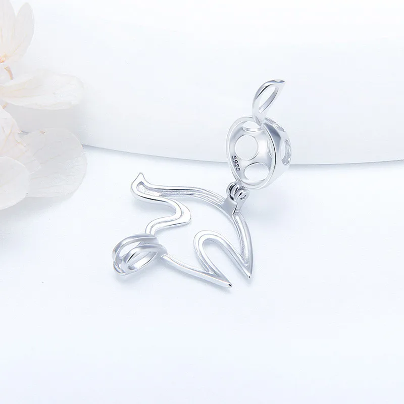 CLUCI серебро 925 пробы клетка для голубя подвеска подвески роскошных женщин