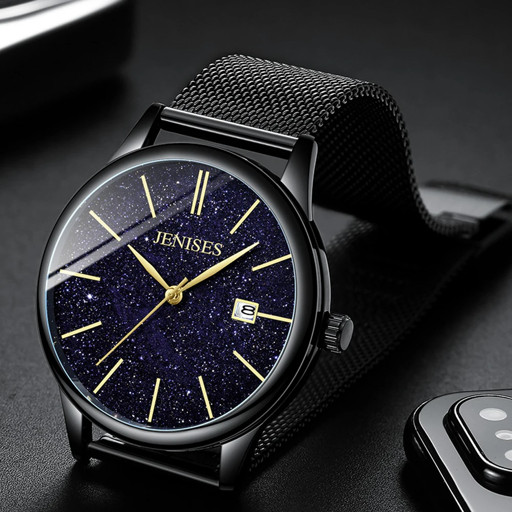 Часы TEENRAM для мужчин мужские часы модные водонепроницаемые relogio masculino звездное