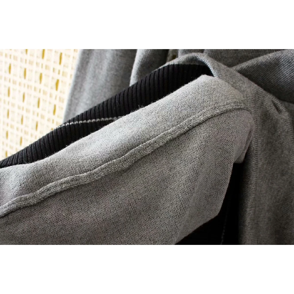 

Plus Size 2XL-4XL Women's V-neck Sweaters Black Grey Autumn Officewear Tops Casual Outwear