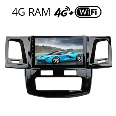 Hilux Auto AC 4G Sinosmart Android 8,1 ips/QLED 2.5D экран автомобильный gps радио навигационный плеер для Toyota FortunerHilux Авто AC/ручной AC 2010 - Цвет: Hilux Auto AC 4G