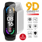 Гидрогелевая пленка для фитнес-браслета Xiaomi Mi Band 6, 5, Band 6, MiBand6, 9D, 6-9 шт.