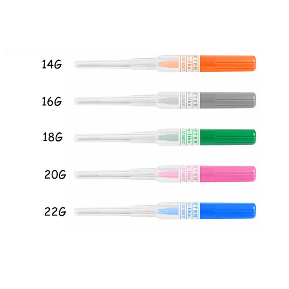 

Disposable Body Piercing Needles 50Pcs 14G 16G 18G 20G 22G Ear Nose Sterile Surgical Steel Catheter Piercing Needles