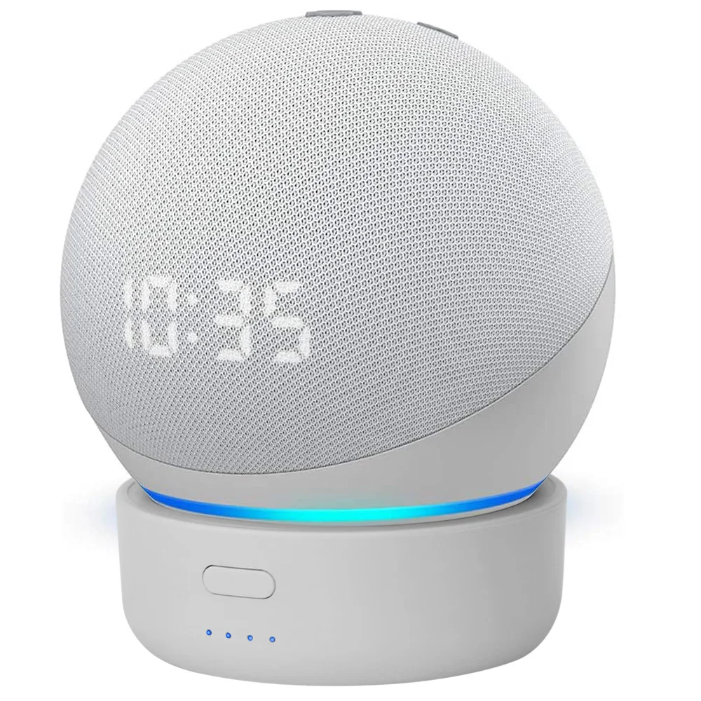 

Новый аккумулятор D4 5200 мАч для Echo Dot 4-го поколения переносная перезаряжаемая Аккумулятор для Dot 4 Amazon Alexa док-станция для динамиков