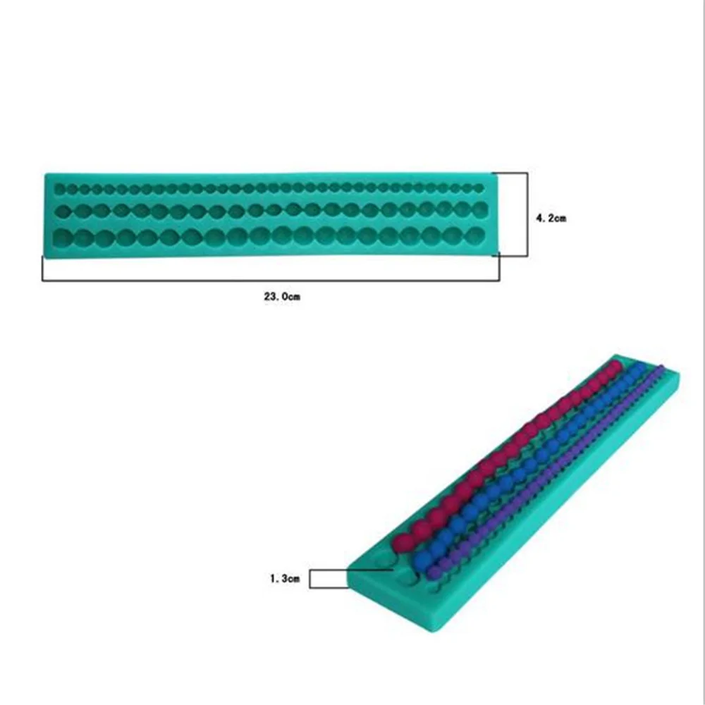 Длинные жемчужные формы для моделирования из мастики силиконовая форма торта