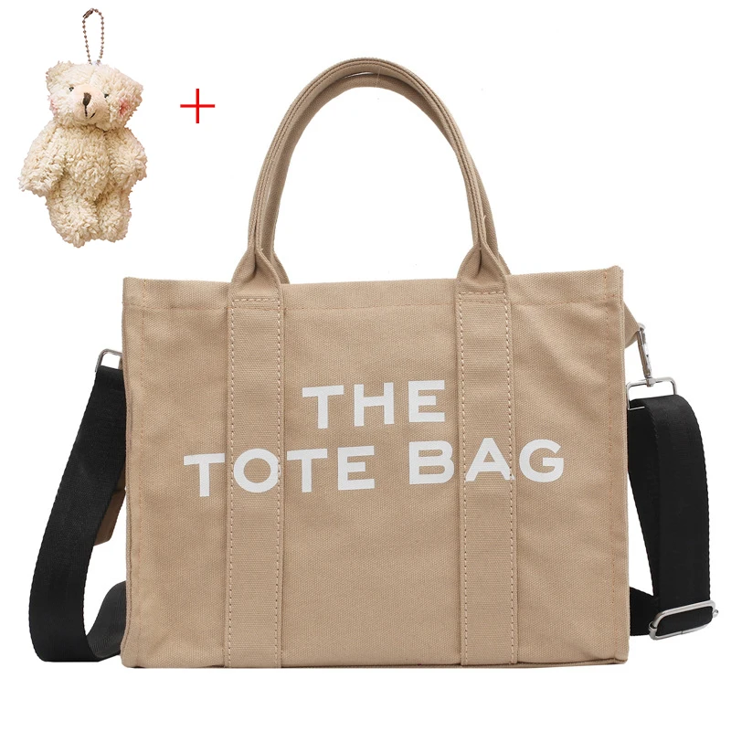 

New Tote Bag Women Large Capacity Canvas Shoulder Women Handbags Letter Printing Shoulder Crossbody Bags Fashion Shopping Bag