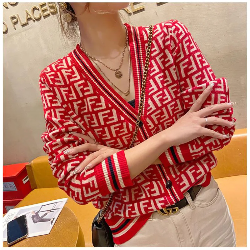 

Womens Long Sleeve Cardigan Sweater Button Down Knitted Casual Sweater