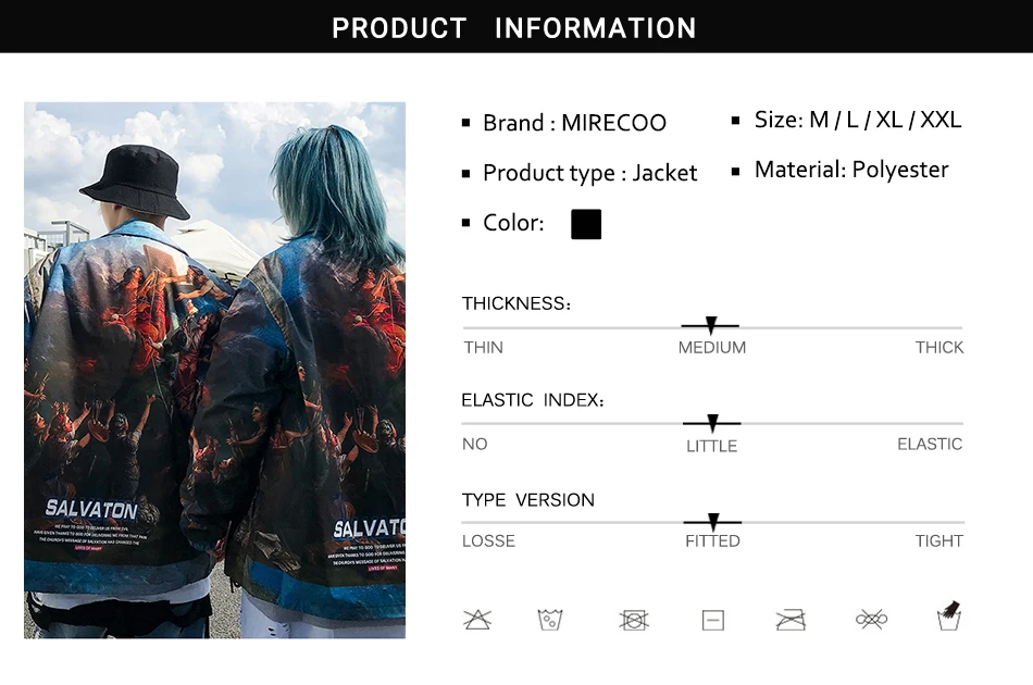 

Men Painting Jacket Printed Mens Jacket Hip Hop Windbreaker Men Coaches Jacket Advanced Fashion Coat Streetwear