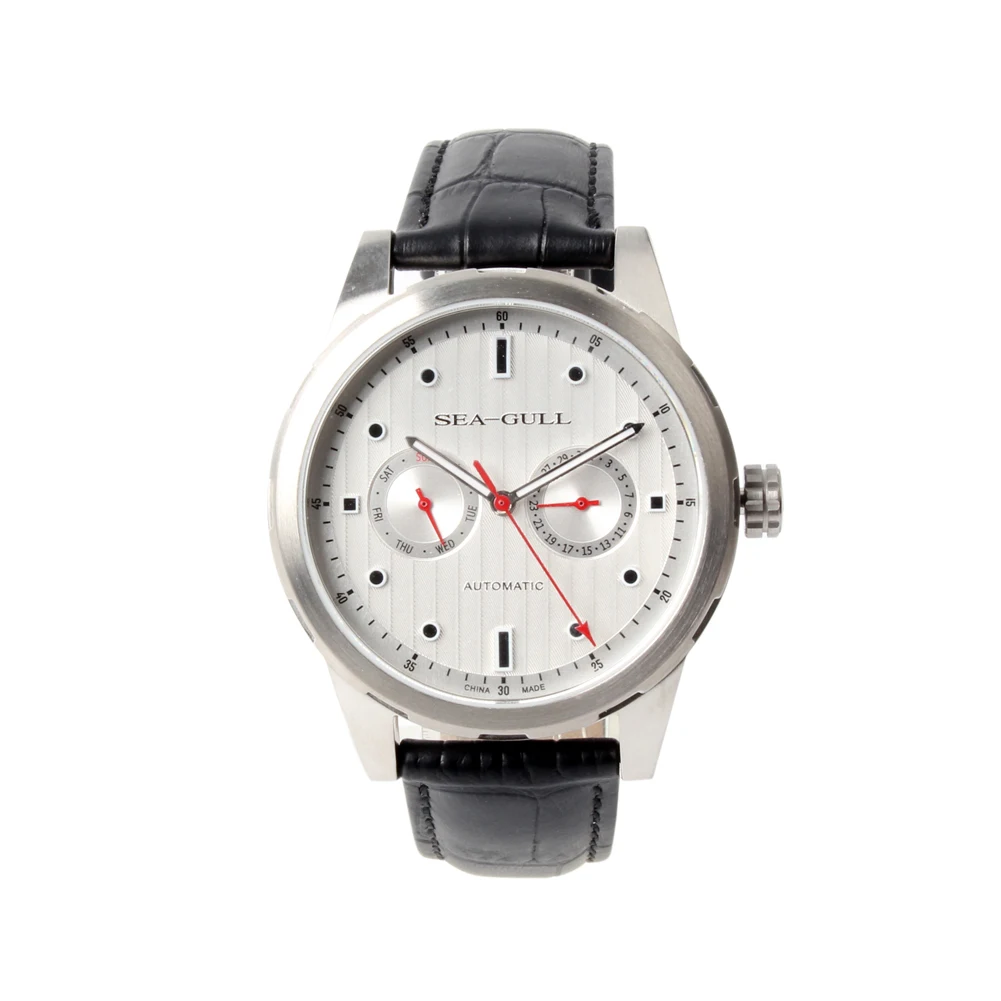 Seagull Лидирующий бренд 50 м водонепроницаемые светящиеся стрелки день дата