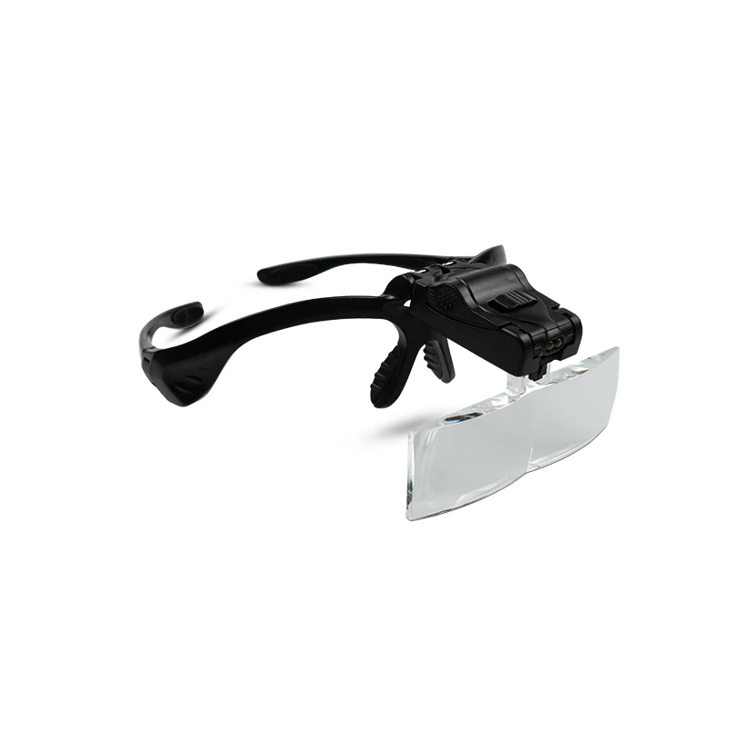 

Eyelash Extension 5 Lens Adjustable Headband Magnifying Glass Magnifier With LED Light Lamp Magnifying Glasses For False Lashes