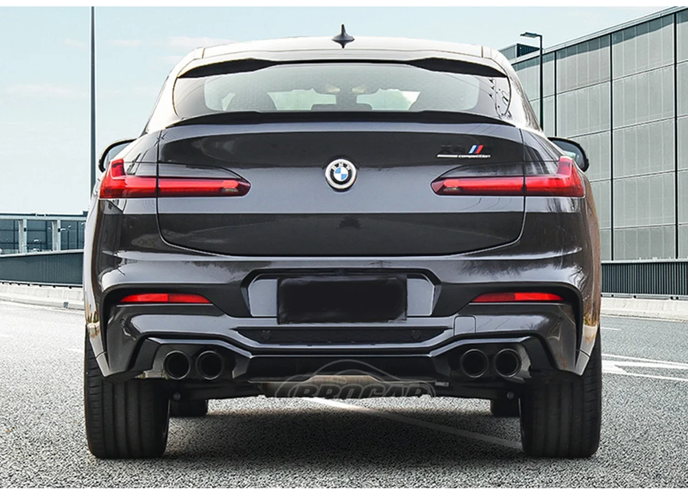 Спойлер для заднего багажника BMW X4 G02 2019 2020 2021 2022 черный спойлер из АБС-материала