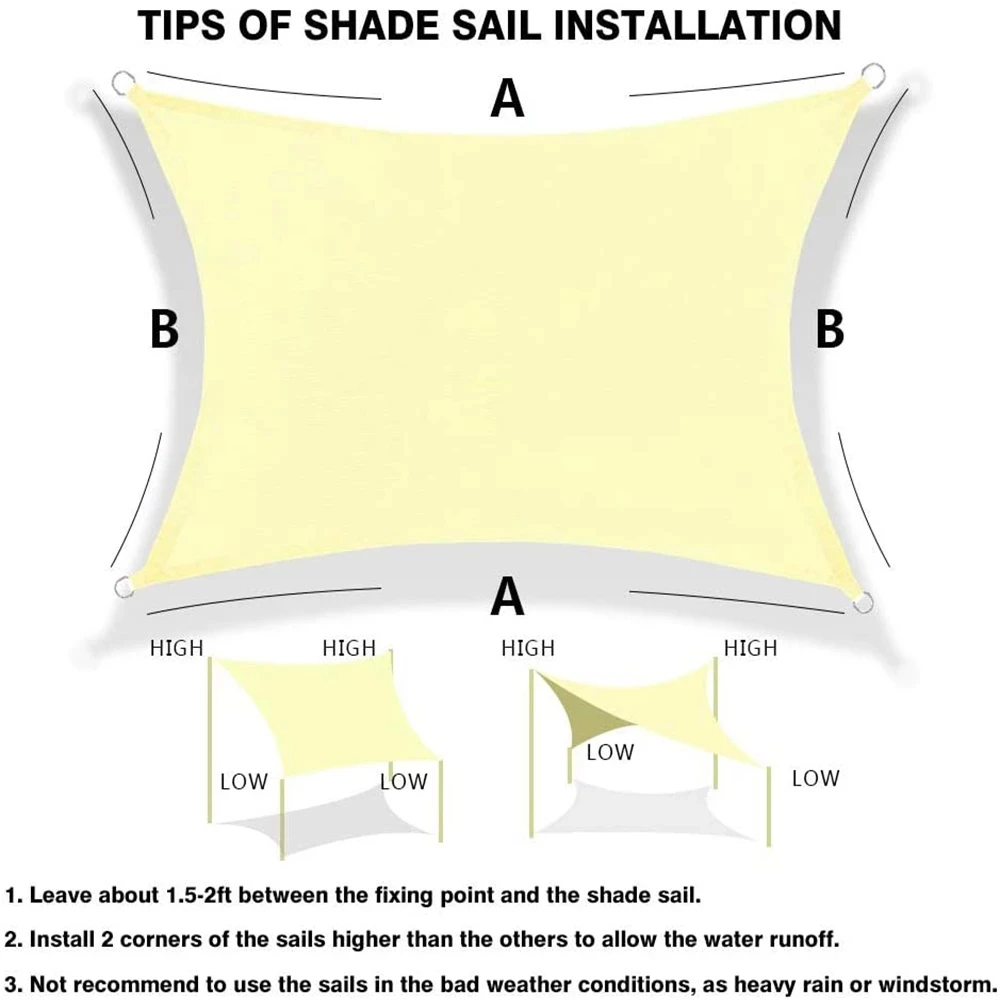 Тент с защитой от УФ-лучей летний тент солнца и дождя из полиэстера 300D | Спорт