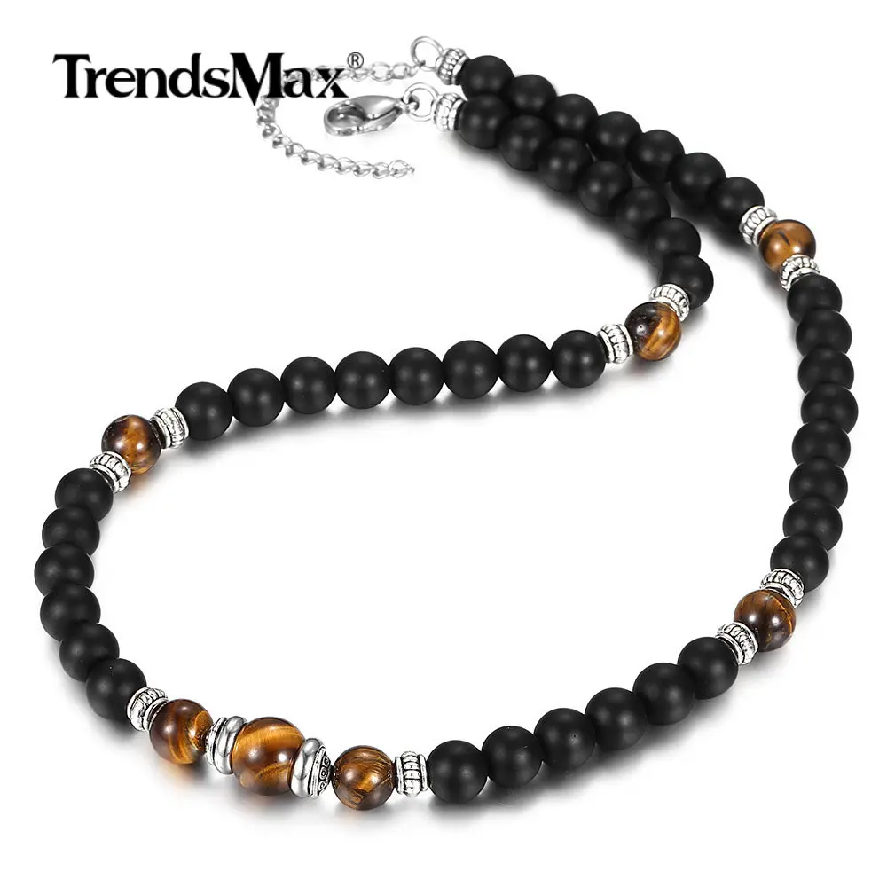 Мужской натуральный брикет смешанный черный матовый тигровый глаз