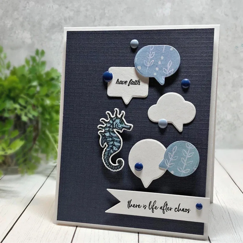 Плавание море животные металлические Вырубные штампы и координационные для