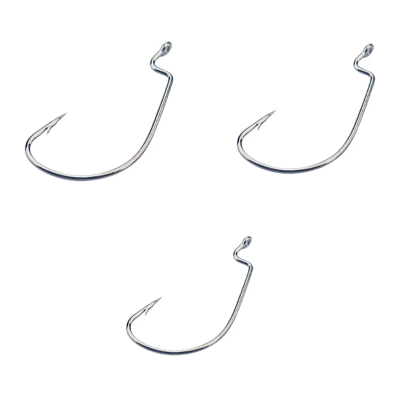 

Fishing Bend Head Jig Hooks Strong Barbed Hook for Lures Baits Saltwater