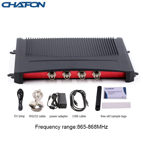 CHAFON CF-RU6403 Impinj R2000 фиксированный UHF RFID считыватель с 4 портами с интерфейсом RJ45(TCPIP) обеспечивает бесплатную систему конфигурации портов S для синхронизации