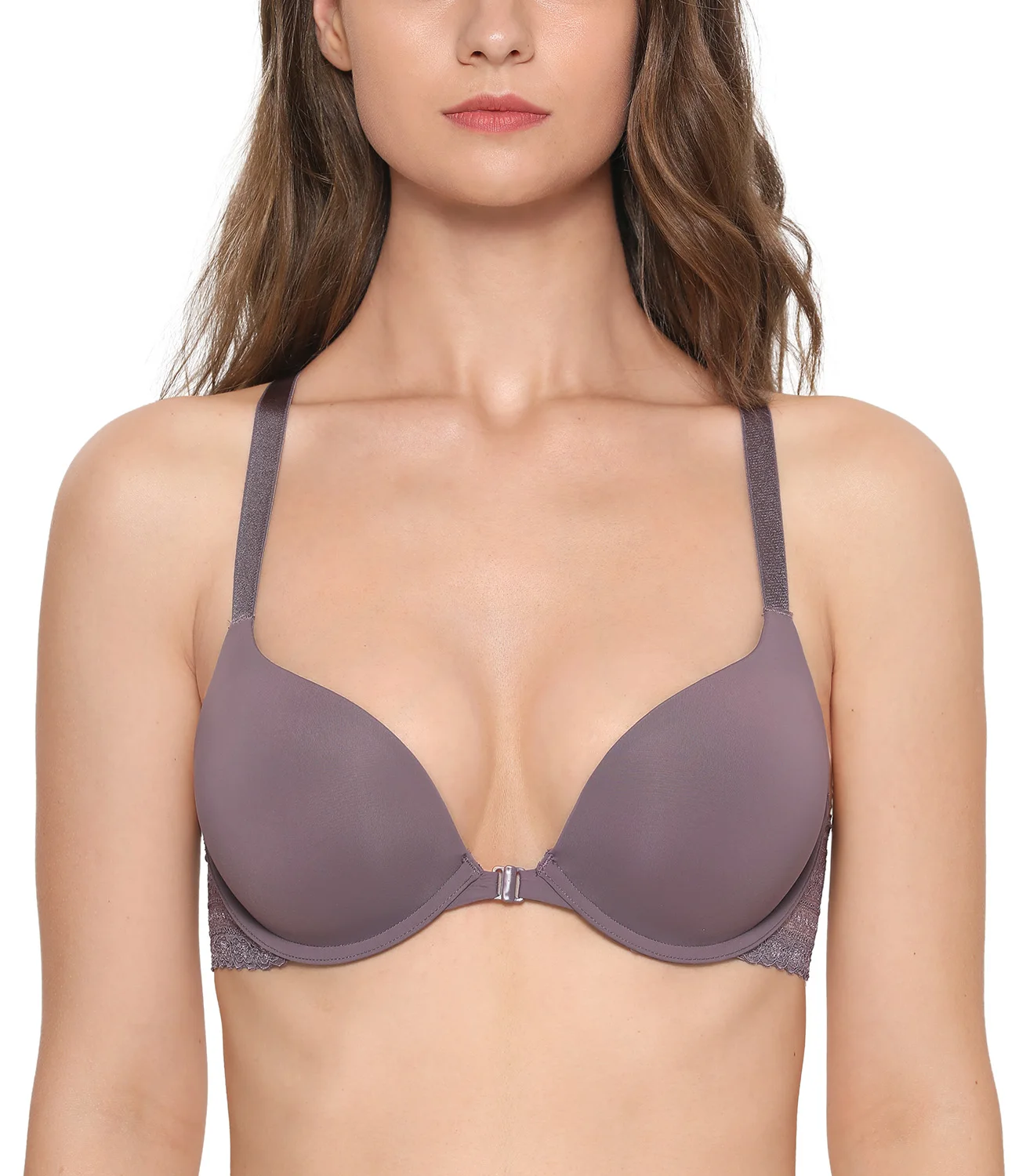 Cocoa Blush04 DOBREVA женский бюстгальтер с косточками, слегка мягкий бюстгальтер пуш-ап, кружевной бюстгальтер - Цвет: Cocoa Blush04