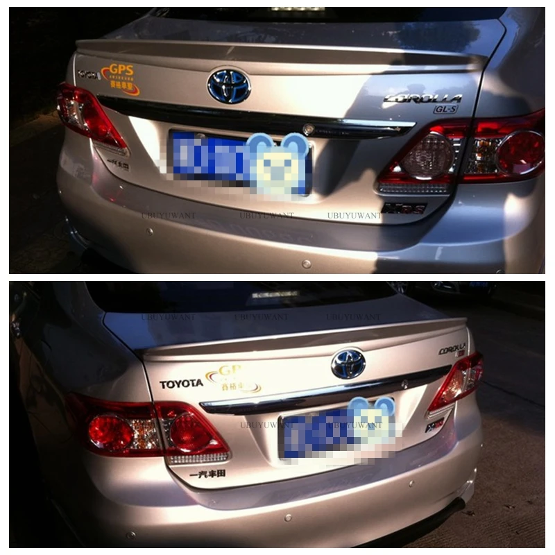 Большой спойлер для Toyota Corolla 2007-2013 праймер из АБС-материала Цветной Автомобильный