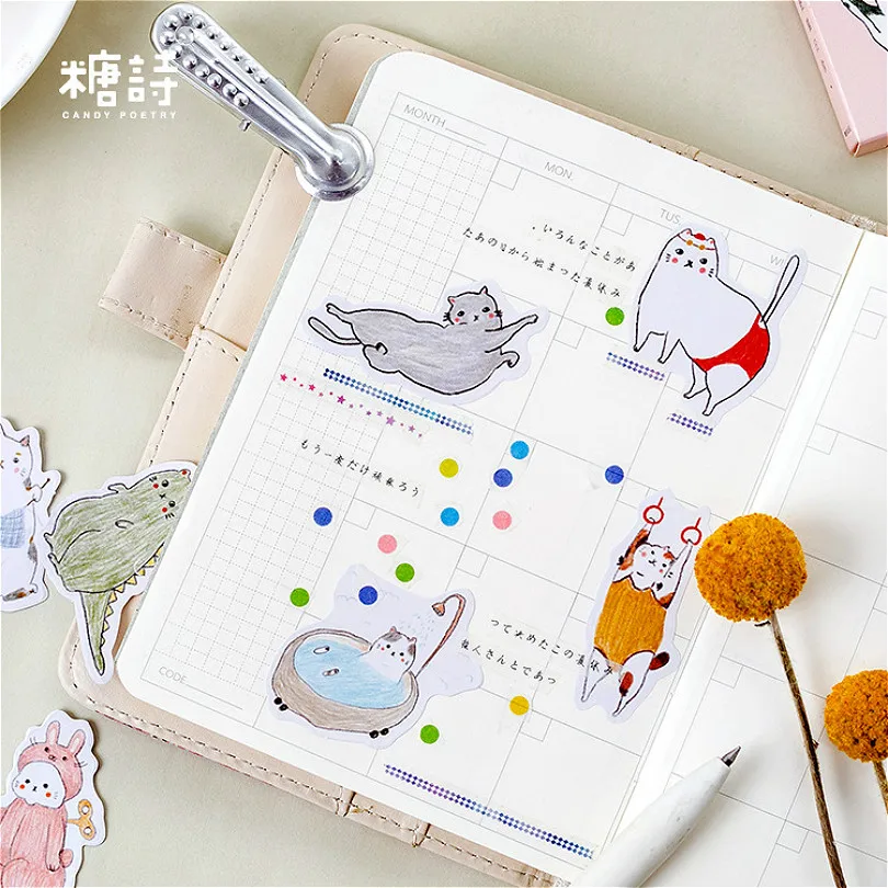 40 шт./лот Мультяшные круглые наклейки с курицей для сноуборда ноутбука чемодана