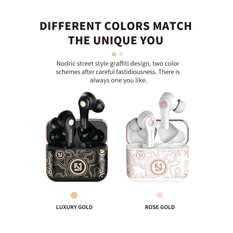 

TS-100 TWS Wireless Bluetooth 5.0 Earphone With Mic Charging Box Headphone Game Headsets Sport Earbuds For Android PK i12 i90000