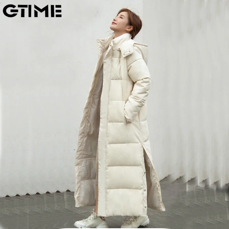 Thick down women with hood down jacket winterr coat cultivate morality fashion eiderdown hoodie with thick #ZYNWY-402