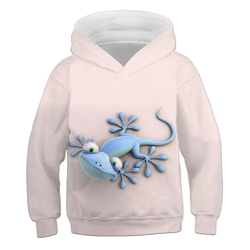 

Детские толстовки с капюшоном, новинка, костюм с милыми животными, гусеницей, детская одежда, худи с принтом для девочек, Осенний пуловер для...