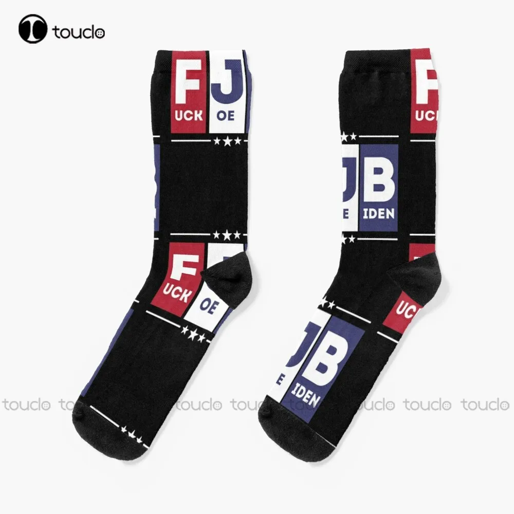 

Fjb Biden Lied Anti Democrat Anti Biden Socks Pink Football Socks Personalized Custom Unisex Adult Teen Youth Socks Fashion New