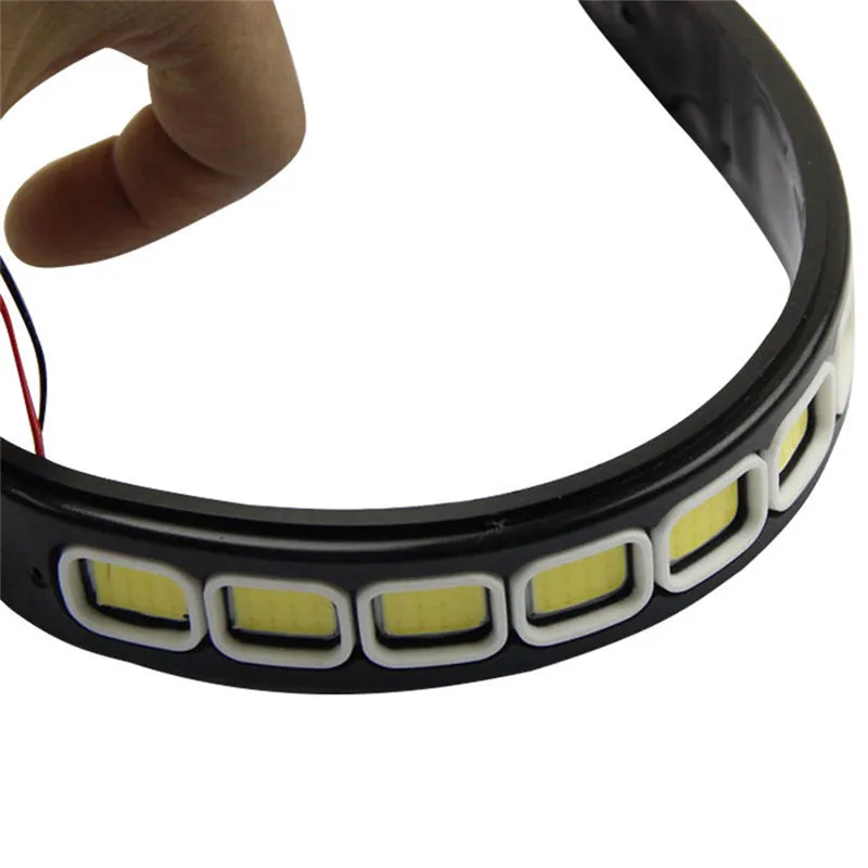

New 2pcs 20W Waterproof car LED 12V Daytime Running Light DRL Fog COB Strip Lamp