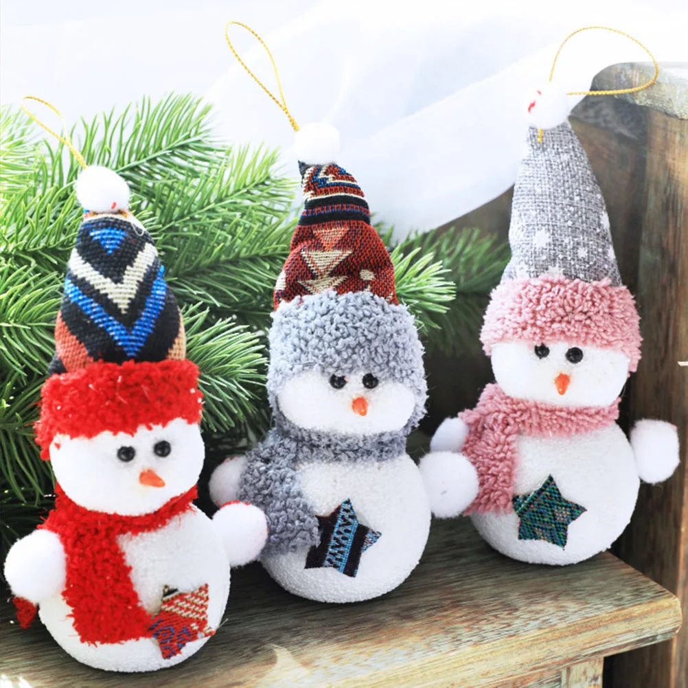 Рождество случайный кукла снеговик декоративный подвесной светильник